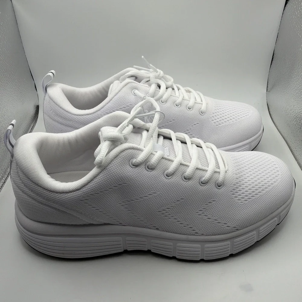 Kirkland Signature Men's‎ Sneaker Comfort Walker Shoes White - New! Size 9